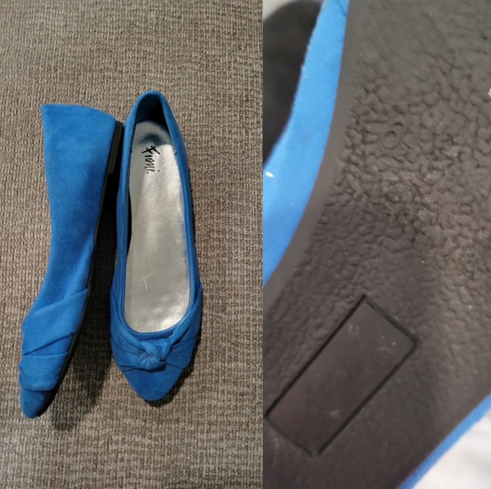 Fioni Blue Flats - Size 6 1/2